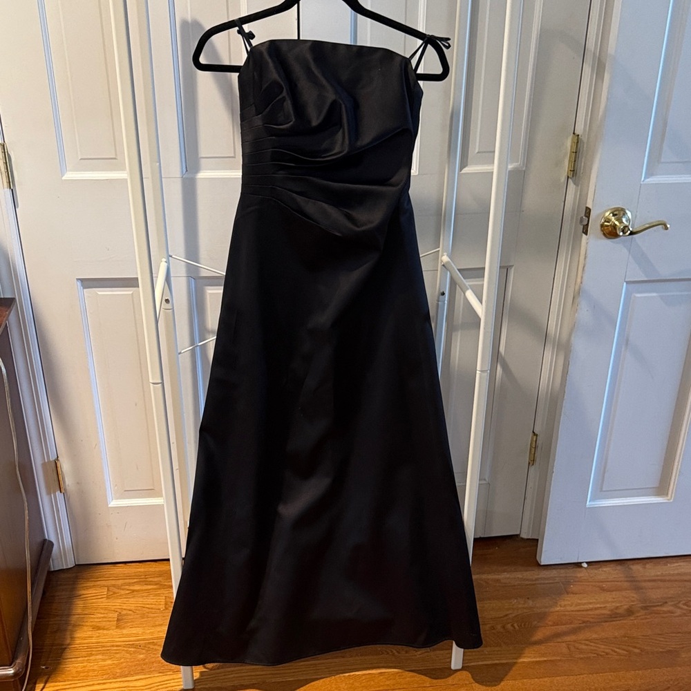ABS Allen Schwartz Strapless Black Dress